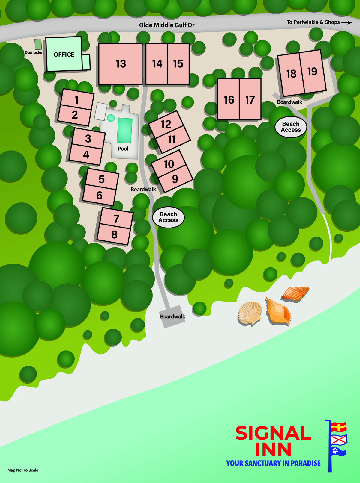 Signal Inn Resort Layout - Sanibel Island